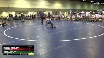 160 lbs Round 4 (10 Team) - Alessio Retzloff, MXW Gold vs Orion Carter, Franklin Blue