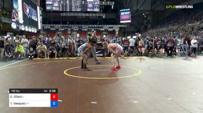 132 lbs Round Of 32 - Ezra Elliott, Illinois vs Trae Vasquez, Montana