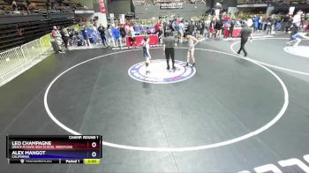 106 lbs Champ. Round 1 - Leo Champagne, Grace M Davis High School Wrestling vs Alex Mangot, California