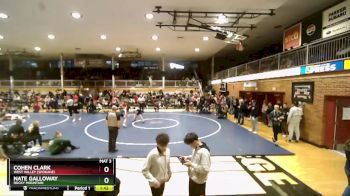 132 lbs Cons. Round 6 - Cohen Clark, West Valley (Spokane) vs Nate Galloway, Rocky Mountain