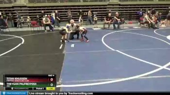 39 lbs Quarterfinal - Titan Knudsen, Fremont Wrestling Club vs Treygan Palfreyman, JWC