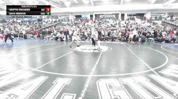144 lbs 1st Place Match - Zach Benson, Gunnison vs Griffin Rhoades, Uintah