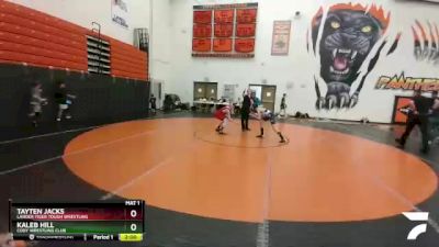 97-102 lbs Round 1 - Tayten Jacks, Lander Tiger Tough Wrestling vs Kaleb Hill, Cody Wrestling Club