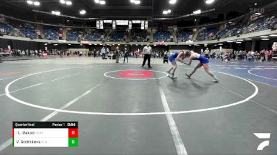 140 lbs Quarterfinal - Liriana Rakoci, Hoffman Estates vs Viktoriia Rodnikova, Plainfield North