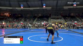 285 lbs Consolation - Jonah Marshall, Checotah Matcats vs Maverick Williamson, Jay WC