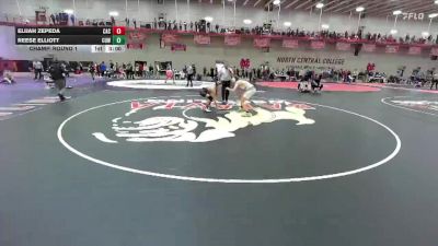 149 lbs Champ. Round 1 - Reese Elliott, Concordia Wisconsin vs Elijah Zepeda, Carthage College