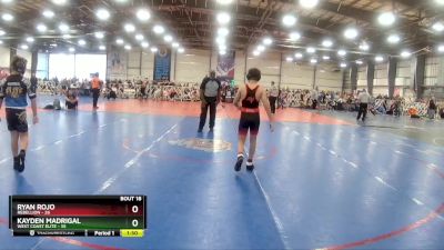 96 lbs Rd# 8- 12:30pm Saturday Final Pool - Kayden Madrigal, West Coast Elite vs Ryan Rojo, Rebellion