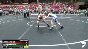 120 lbs Champ. Round 2 - Wesley Kannaday, Lion Elite vs Adriel Sanchez, Garden City Wrestling Club