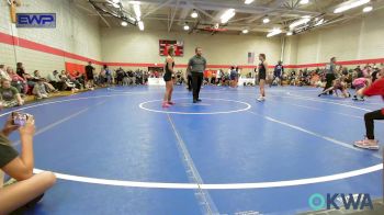 126 lbs Rr Rnd 3 - Paizley Romine, Wagoner Takedown Club vs Brinleigh Imes, Warner Eagles Youth Wrestling