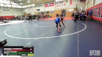 105 (107) Cons. Round 4 - Annabelle Rodriguez, College Park vs Dakota Goyert, Acalanes