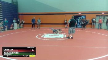 127-132 lbs Semifinal - Mariana Bowen, Iron Knights vs Jacee Cox, Mayhem Wrestling Club