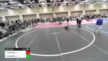 61 lbs Semifinal - Joseph Cervantes, Dethrone vs Teagan Vanbebber, Hawkeye/Speakeasy WC