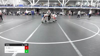 157 lbs Round Of 16 - Conner Eck, Lock Haven-Unattached vs Tyler Vazquez, NJRTC - UnAttached