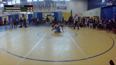 120 lbs Cons. Round 6 - Everett Stephens, Unattached vs Kalob Rodriguez, Camden Outsiders