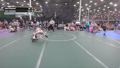 76 lbs Round 5 (6 Team) - Joey Rhodes, Terps Xtreme vs Ben Padezan, Micky`s Maniacs