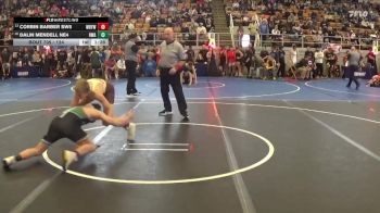 124 lbs Champ. Round 1 - Corbin Barber SW5, Western Brown Youth Wrestling vs Dalin Mendell NE4, Donahue Wrestling Academy