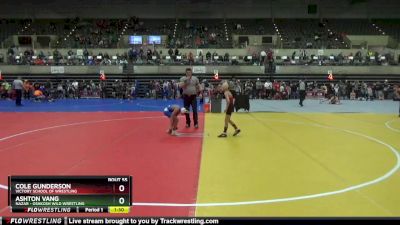 65 lbs Round 3 - Cole Gunderson, Victory School Of Wrestling vs Ashton Vang, Nazar - Oshkosh Wild Wrestling