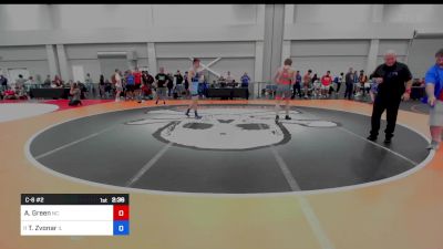 150 lbs C-8 #2 - Austin Green, Nc vs Tyson Zvonar, Il