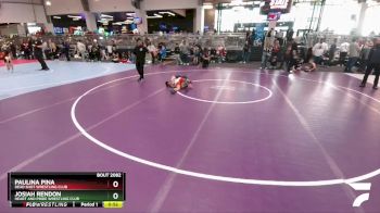 75 lbs Quarterfinal - Josiah Rendon, Heart And Pride Wrestling Club vs Paulina Pina, Dead Shot Wrestling Club