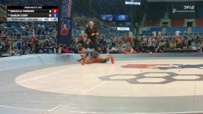 120 lbs Cons. Semis - Mikayla Perkins, IN vs Daelin Cody, WI