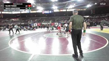190 lbs 1st Place Match - Blaise Turner, American Falls vs Brock Armstrong, Coeur D Alene