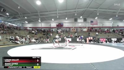 125 lbs Cons. Semi - Logan Sallot, Gannon vs Isaiah Gamez, Adams State