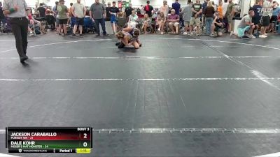 115 lbs Round 2 (4 Team) - Jackson Caraballo, Pursuit WA vs Dale Kohr, Moser`s Mat Monster