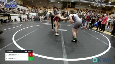 97-102 lbs Consolation - Lily Batterton, Plainview Youth Wrestling Club vs Sophie Brown, Choctaw Ironman Youth Wrestling