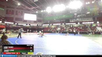 195 lbs Champ. Round 2 - Tagen Lowe, Meridian vs Jose Tamez, Nampa