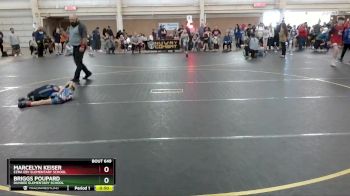 43 lbs Round 3 - Briggs Poupard, Dundee Elementary School vs Marcelyn Keiser, Ezra Eby Elementary School