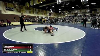 150 lbs Champ. Round 1 - Rylie Victorino, Rancho Cucamonga vs Carter Back, Steele Canyon