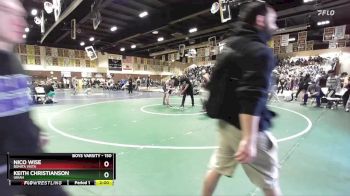150 lbs Champ. Round 2 - Nico Wise, Bonita Vista vs Keith Christianson, Ukiah