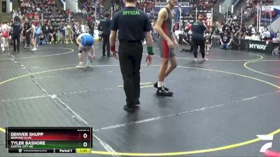 145 lbs Semifinal - Tyler Bashore, Capital City WC vs Denver Shupp, Bedford GLWC