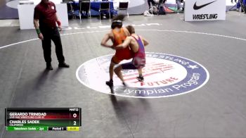 120 lbs Cons. Round 5 - Charles Sadek, California vs Gerardo Trinidad, Live Oak Wrestling Club SC