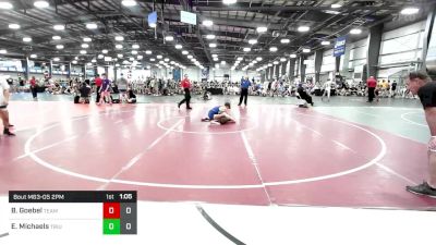 106 lbs Rr Rnd 2 - Brock Goebel, Team Nebraska Gold vs Ethan Michaels, Triumph Maize