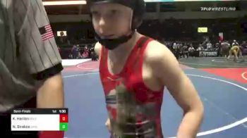 86 lbs Semifinal - Kayden Hanlon, Gold Rush vs NIko Birakos, Oakdale