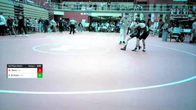 12U - 92 lbs 3rd Place Match - Wyatt Beck, Rochester Wrestling Club vs Rolland Brittain, Western Wrestling Club