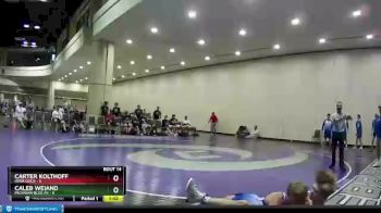 120 lbs Round 4 (8 Team) - Caleb Weiand, Michigan Blue AS vs Carter Kolthoff, Iowa Gold