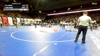 165 Class 3 lbs Quarterfinal - Eli Homan, Helias Catholic vs Lane Weiss, Farmington