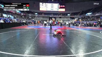 7A 106 lbs Cons. Semi - Rivers Harbison, Hewitt-Trussville vs Jaxon Lambert, Grissom Hs