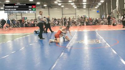 88 lbs Round 1 (9am Saturday) - Wyler Allen, Oklahoma Elite vs Cameron Ramp, Backyard Brawlers