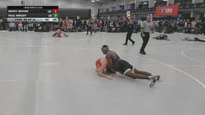 165 lbs Cons. Rd Of 16 - Brody Brown, Lawrence Elite vs Paul Wright, Lake Gibson Braves