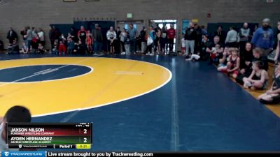 78 lbs Quarterfinal - Ayden Hernandez, Ascend Wrestling Academy vs Jaxson Nilson, Punisher Wrestling Company