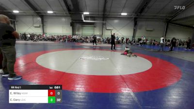 75 lbs Rr Rnd 1 - Elijah Wiley, Morris Fitness Wrestling Club - (A) vs Christian Cory, Level Up Wrestling Center - (A)