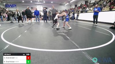 61 lbs Rr Rnd 2 - Casen Overstreet, Tiger Trained Wrestling vs Kyson Overholser, Warrior Wrestling