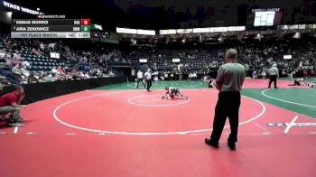 86 lbs 1st Place Match - Aria Zenowicz, RMW2 vs Esmae Morris, DONA
