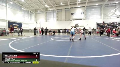 124 lbs Cons. Round 4 - Matteo Crino, GPS Wrestling Club vs Jacob Hill, Spencerport Jr Rangers Wrestling Club