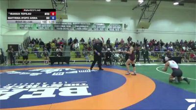 138 lbs Champ. Round 1 - Manaia Tofilau, Mt. San Antonio College vs Mattrina Ifopo Aisea, Santa Ana College