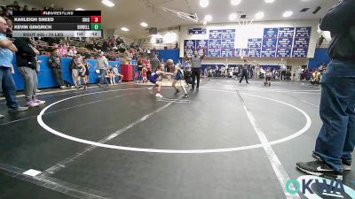 70 lbs Rr Rnd 1 - Karleigh Sneed, Chickasha Youth Wrestling vs Kevin Gingrich, Division Bell Wrestling