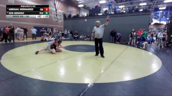 138 lbs Cons. Semi - Abbigail Hernandez, Cougar Wrestling Club vs Zoe Grishko, Team Real Life Wrestling